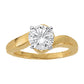 Solitaire Color Engagement Rings