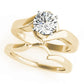 Solitaire Color Engagement Rings