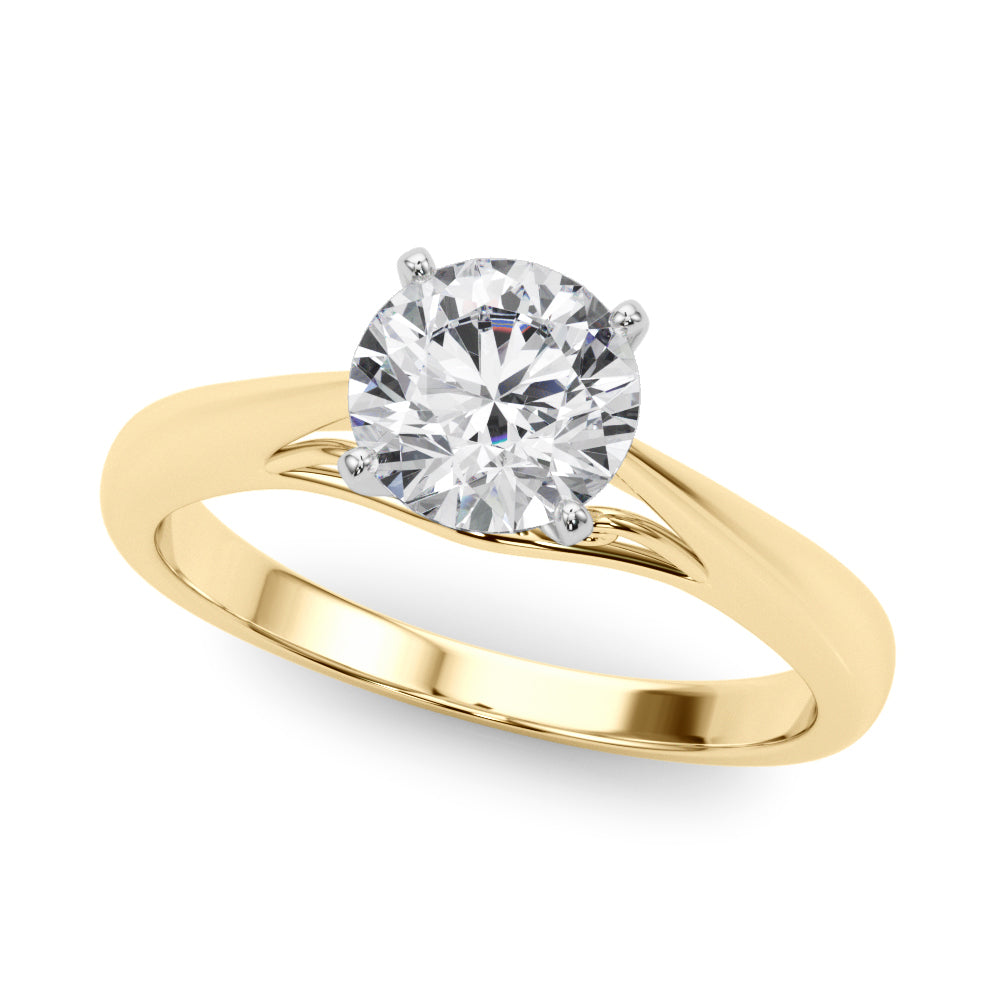 Solitaire Cathedral Engagement Ring