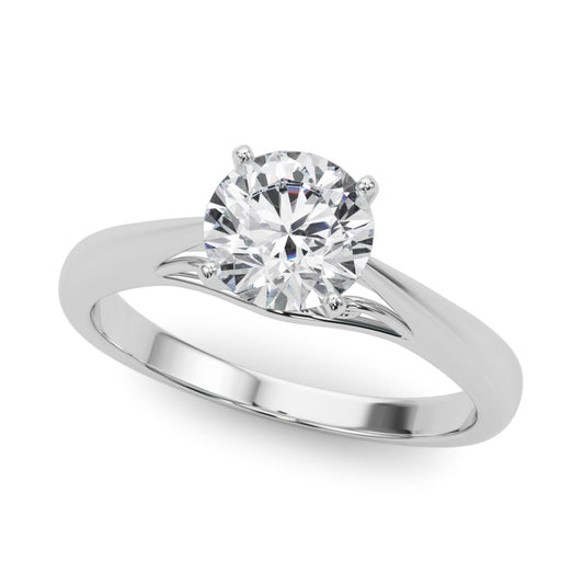 Solitaire Cathedral Engagement Ring