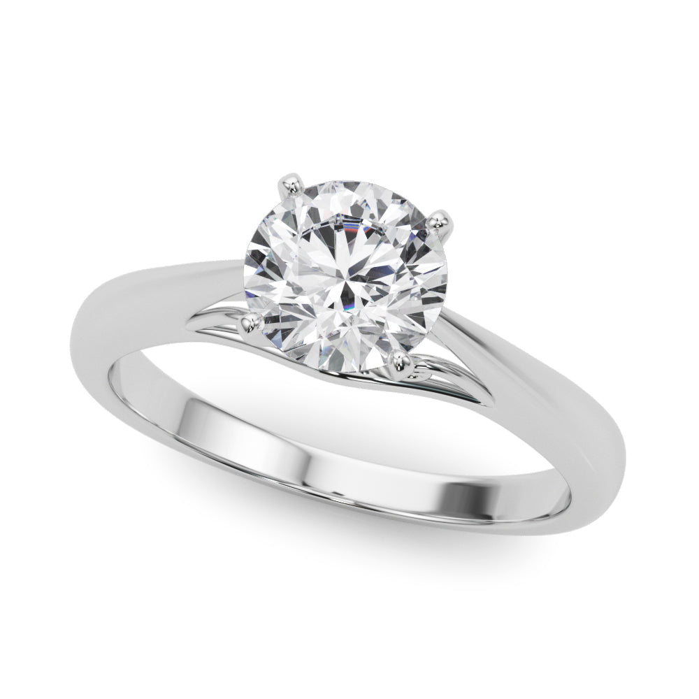 Solitaire Cathedral Engagement Ring