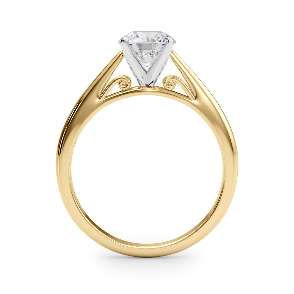 Solitaire Cathedral Engagement Ring