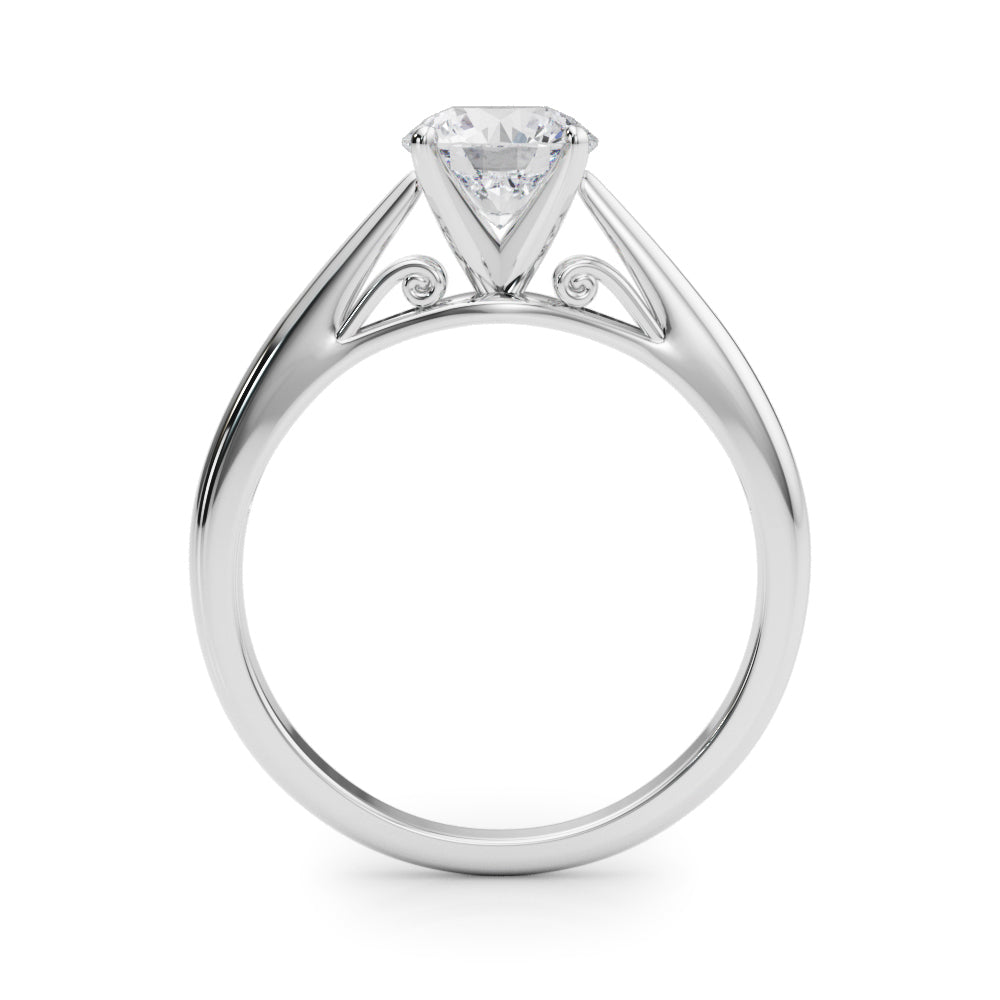 Solitaire Cathedral Engagement Ring