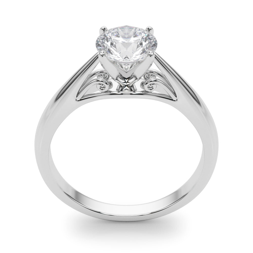 Solitaire Cathedral Engagement Ring
