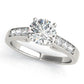 Single Row Prong In Channel Engagement Ring