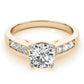 Single Row Prong In Channel Engagement Ring