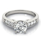 Single Row Prong In Channel Engagement Ring