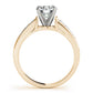 Single Row Prong In Channel Engagement Ring