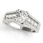 Channel Set Single Row Engagement Ring
