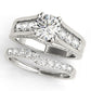 Channel Set Single Row Engagement Ring