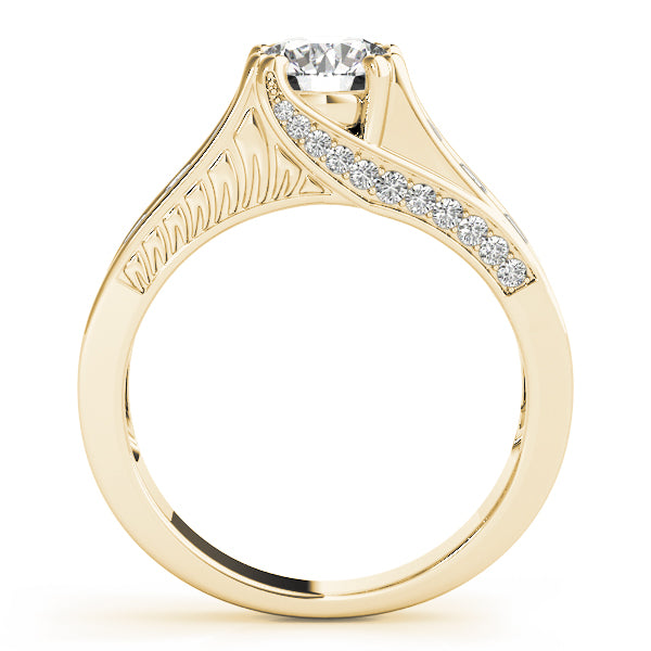 Channel Set Single Row Engagement Ring