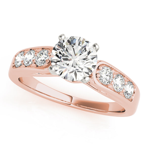 Single Row Channel Set Engagement Rings