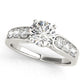 Single Row Channel Set Engagement Rings
