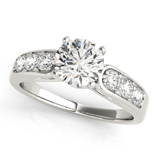 Single Row Channel Set Engagement Rings