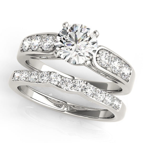 Single Row Channel Set Engagement Rings