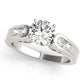 Channel Set Single Row Engagement Ring