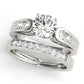 Channel Set Single Row Engagement Ring