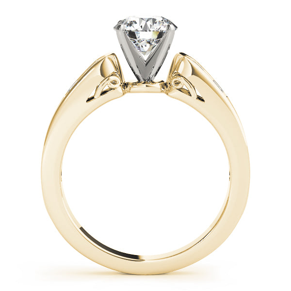 Channel Set Single Row Engagement Ring