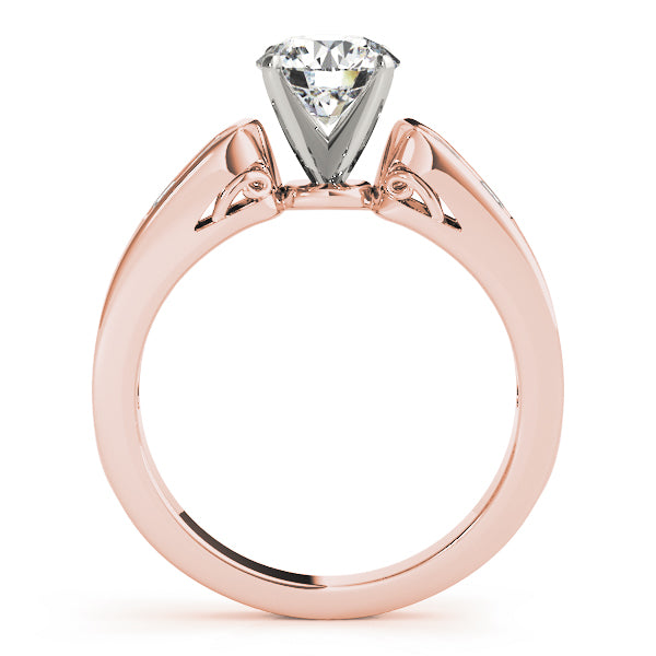 Channel Set Single Row Engagement Ring