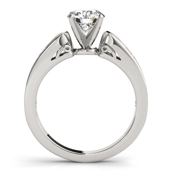 Channel Set Single Row Engagement Ring