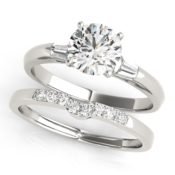 3-Stone Fancy Shape Baguette Engagement Ring