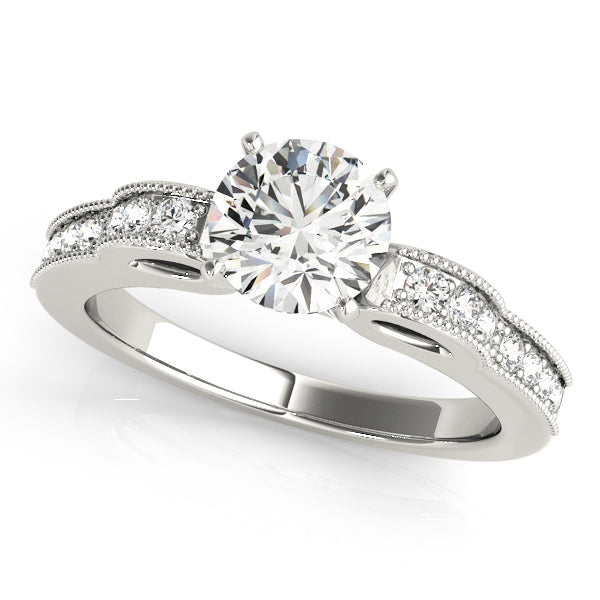 ENGAGEMENT RINGS SINGLE ROW PRONG