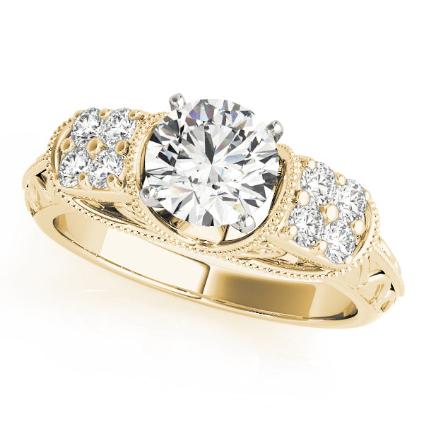 Antique Filigree Milgrain Engagement Rings