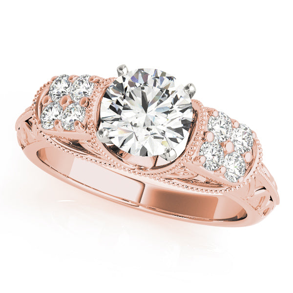 Antique Filigree Milgrain Engagement Rings