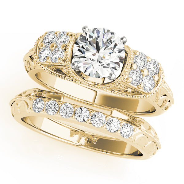 Antique Filigree Milgrain Engagement Rings