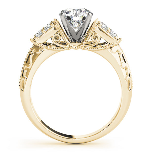 Antique Filigree Milgrain Engagement Rings