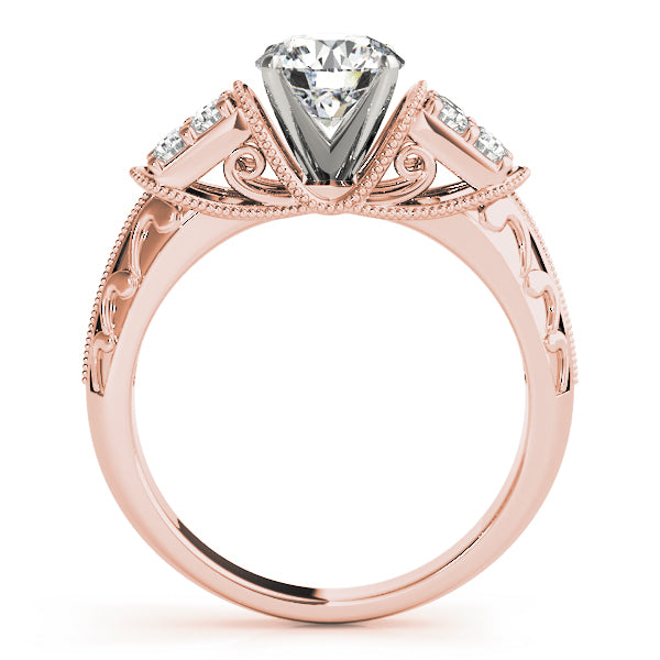 Antique Filigree Milgrain Engagement Rings