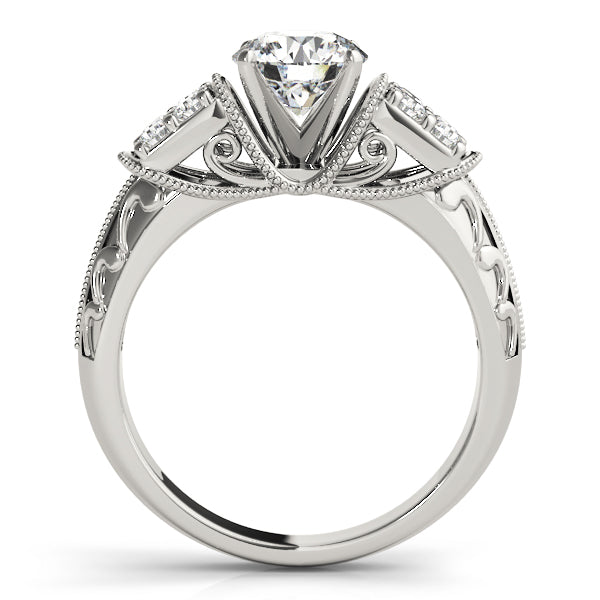Antique Filigree Milgrain Engagement Rings