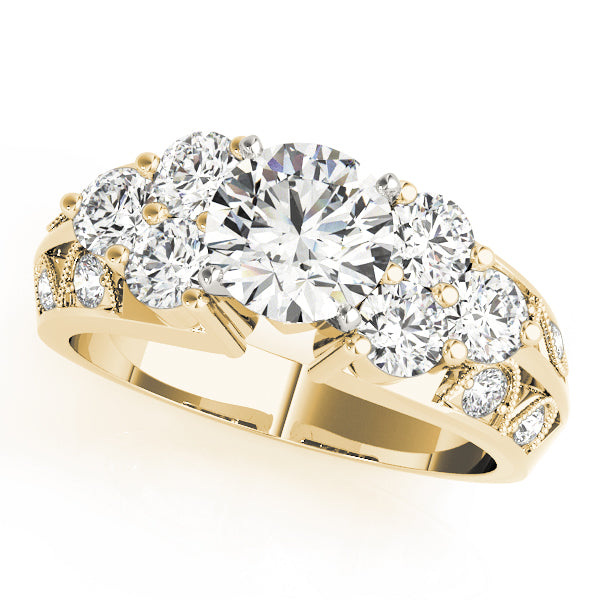 ENGAGEMENT RINGS CLUSTER SIDES