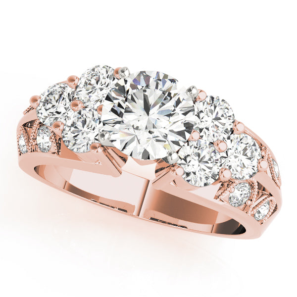 ENGAGEMENT RINGS CLUSTER SIDES