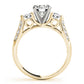 ENGAGEMENT RINGS 3 STONE ROUND