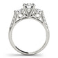 ENGAGEMENT RINGS 3 STONE ROUND