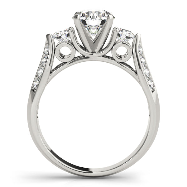 ENGAGEMENT RINGS 3 STONE ROUND