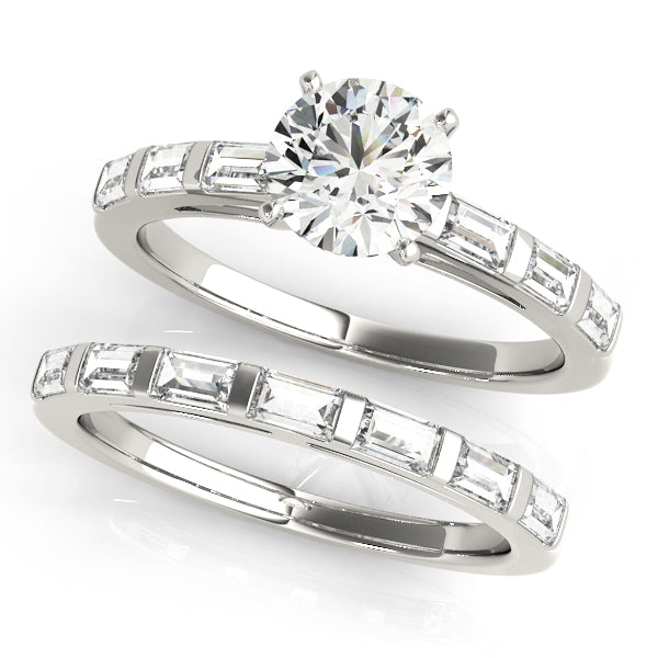 Fancy Shape Baguette Stackable Engagement Ring