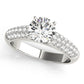 Multirow Pavé Engagement Rings