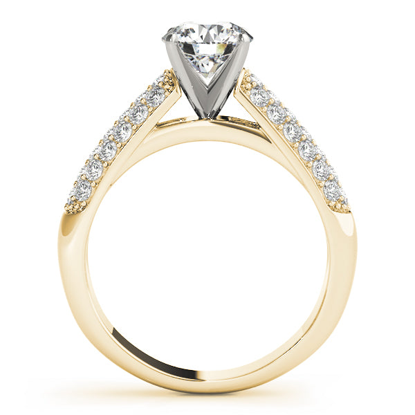 Multirow Pavé Engagement Rings