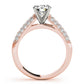 Multirow Pavé Engagement Rings
