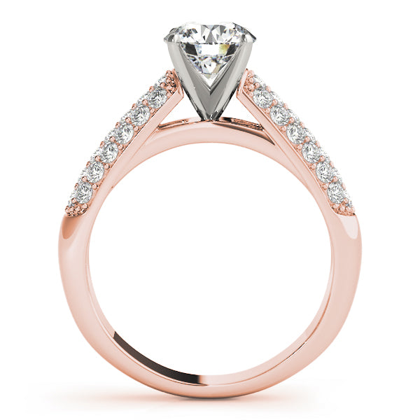 Multirow Pavé Engagement Rings