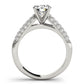 Multirow Pavé Engagement Rings