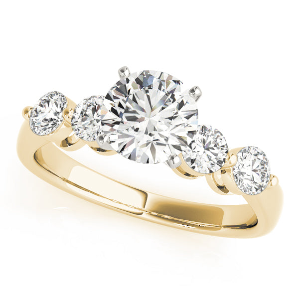 Single Row Prong Set Engagement Rings