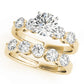 Single Row Prong Set Engagement Rings