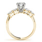 Single Row Prong Set Engagement Rings