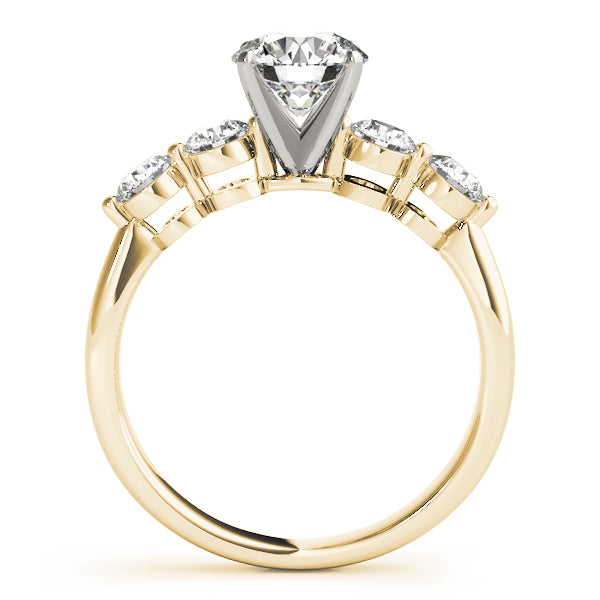 Single Row Prong Set Engagement Rings