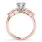 Single Row Prong Set Engagement Rings