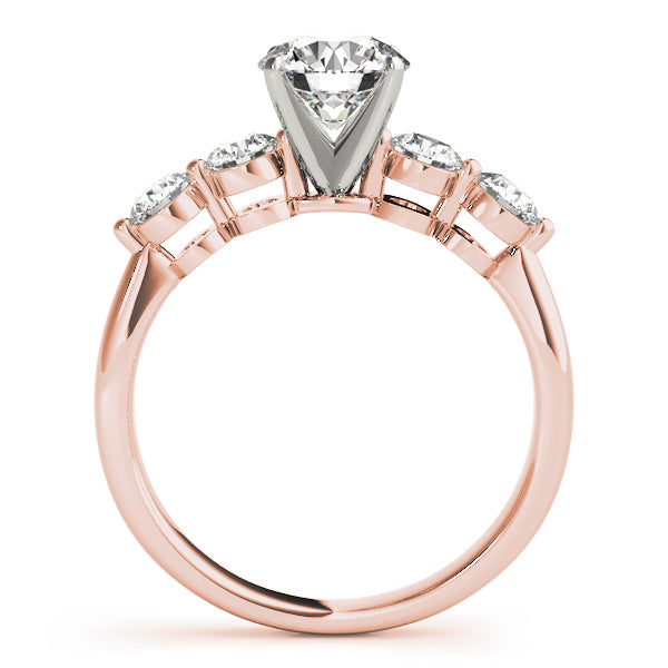 Single Row Prong Set Engagement Rings
