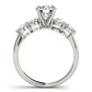 Single Row Prong Set Engagement Rings